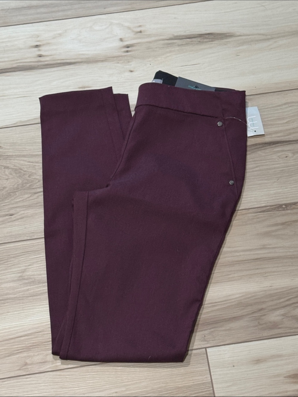 Maurices Wine-Colored Skinny Pants NWT Size S long